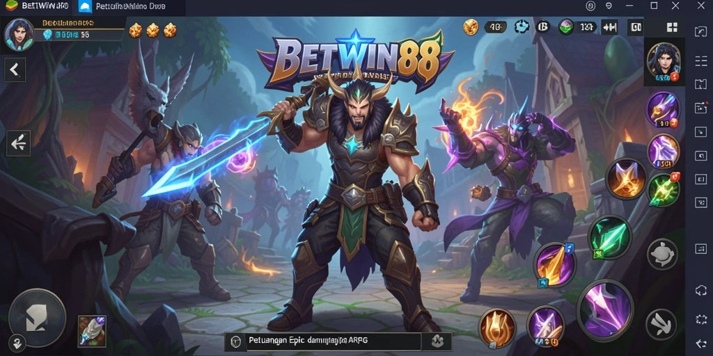 Screenshot menampilkan aksi seru dalam permainan ARPG BETWIN88.