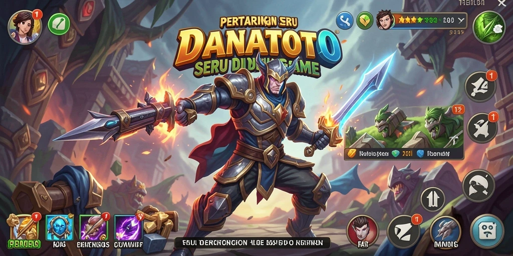 Tampilan aksi pertarungan seru di DANATOTO.