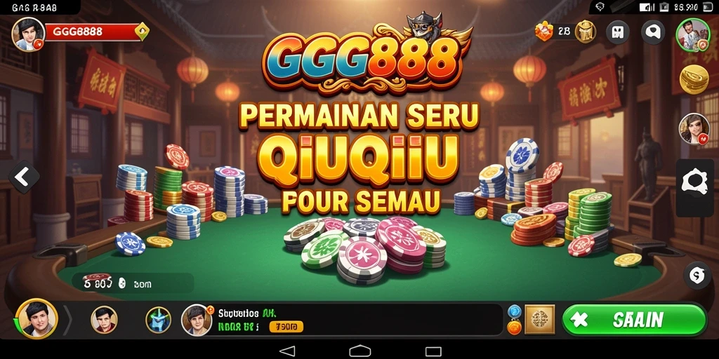 Tampilan gameplay seru di GGG888 dengan pengalaman QiuQiu yang mengasyikkan.