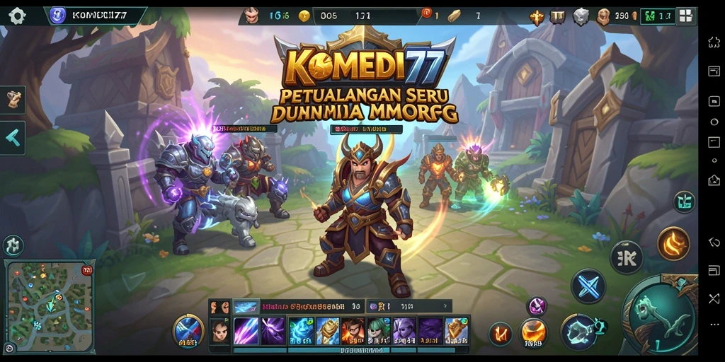 Gameplay seru dengan karakter lucu di KOMEDI77.