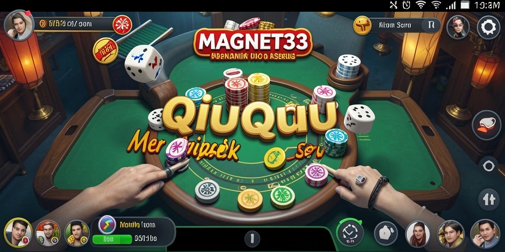 Tampilan menarik gameplay QiuQiu MAGNET33 yang seru.