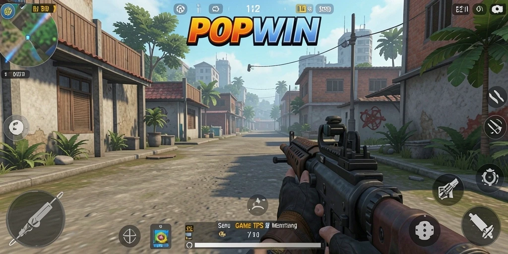 Screenshot dari gameplay seru di game TPS POPWIN.