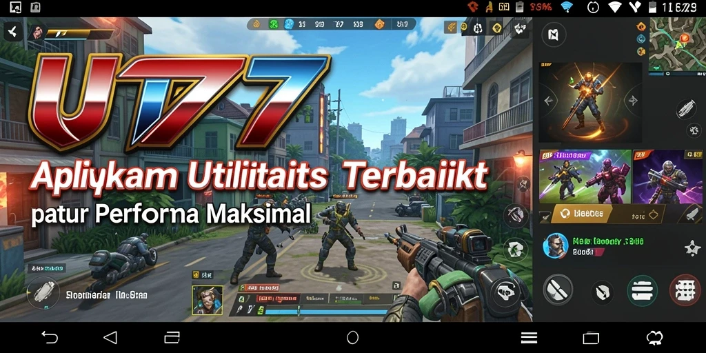 Tampilan antarmuka UT77 yang simpel dan user-friendly.